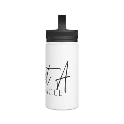 Stainless Steel Water Bottle, Handle Lid