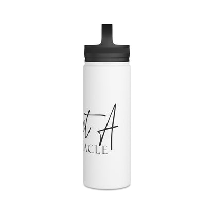 Stainless Steel Water Bottle, Handle Lid